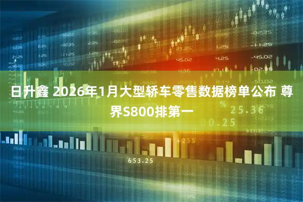 日升鑫 2026年1月大型轿车零售数据榜单公布 尊界S800排第一